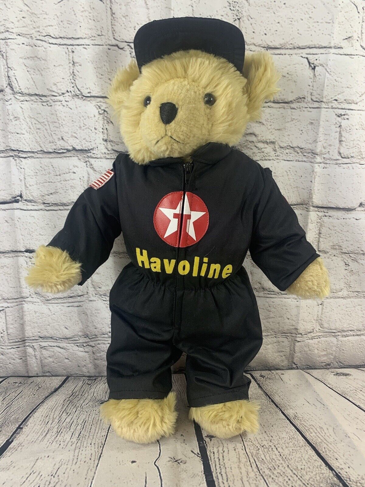 Texaco Bear “Speedy” Texaco/Havoline Racing Plush Stuffed Animal Toy Collectible