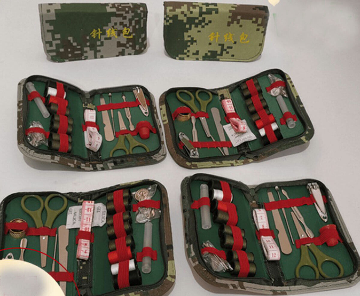 1PC Surplus Chinese Army Solider Sewing Kit Pouch