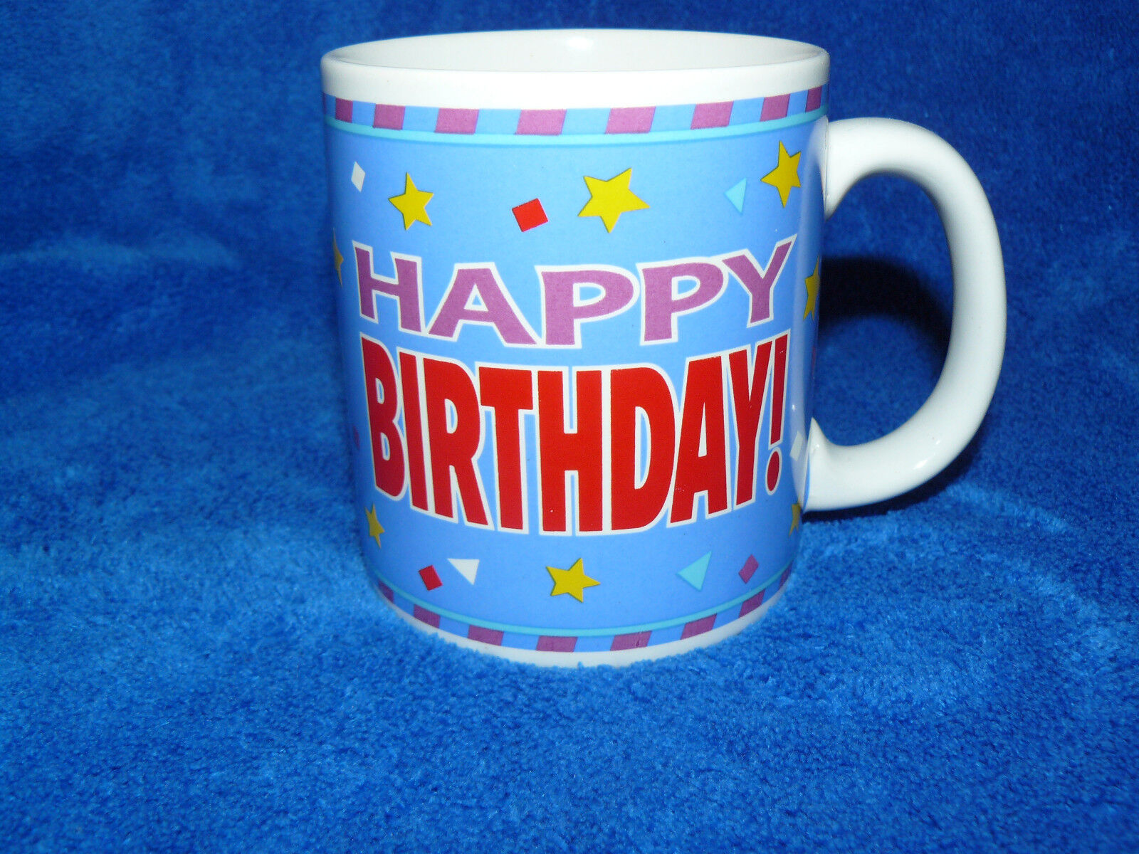 Simson Giftware HAPPY BIRTHDAY Coffee Mug Colorful Excellent Condition
