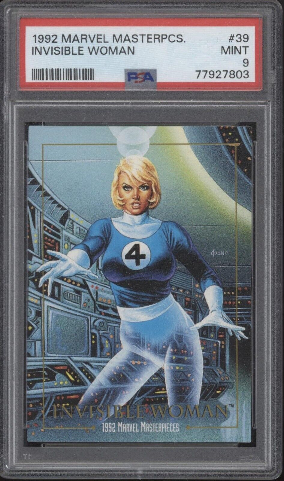 Invisible Woman 1992 Skybox Marvel Masterpieces #39 PSA 9