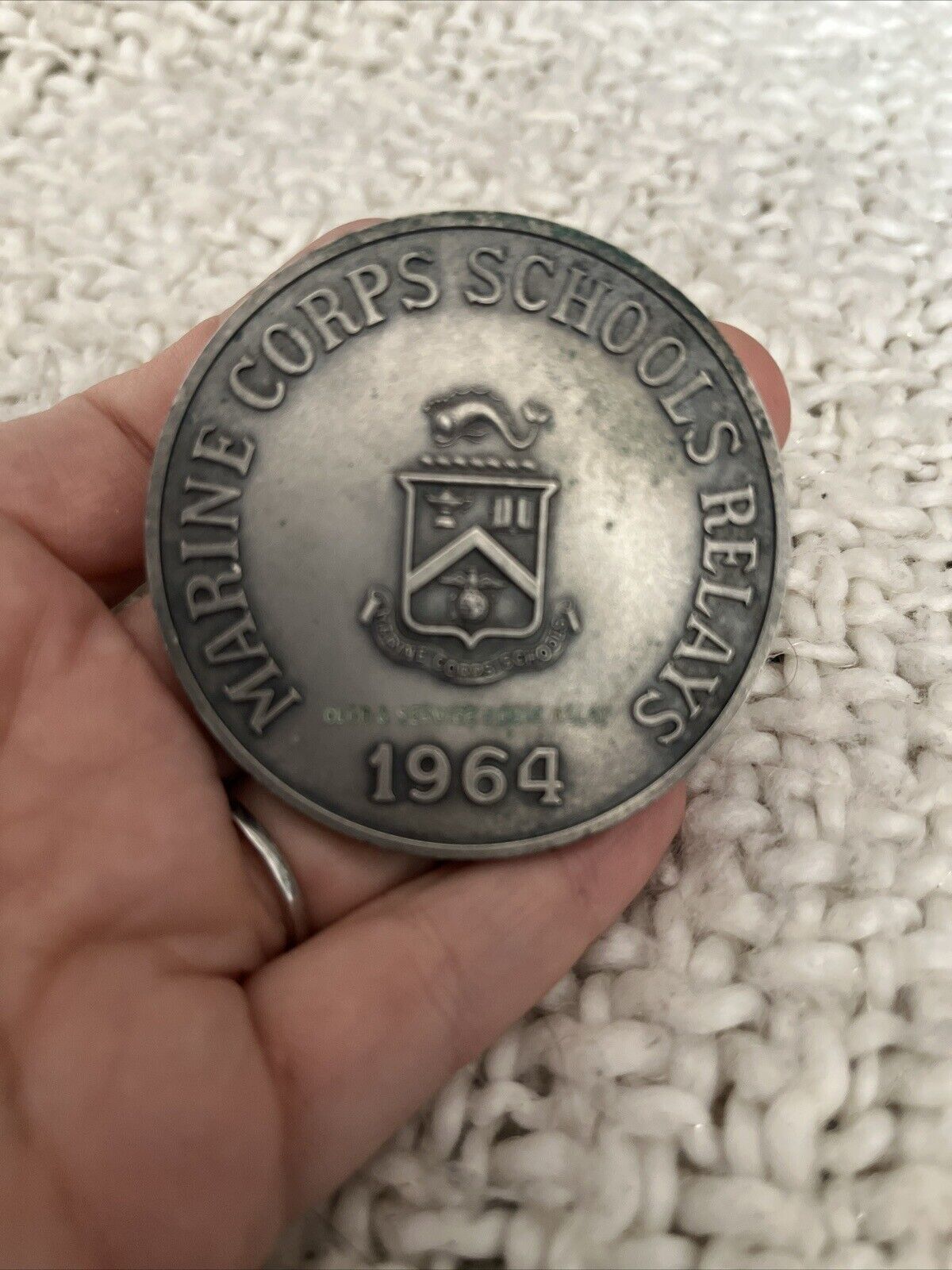 One of a kind- Rare Officials Award - USMC Schools Relays 1964 Marine Corp