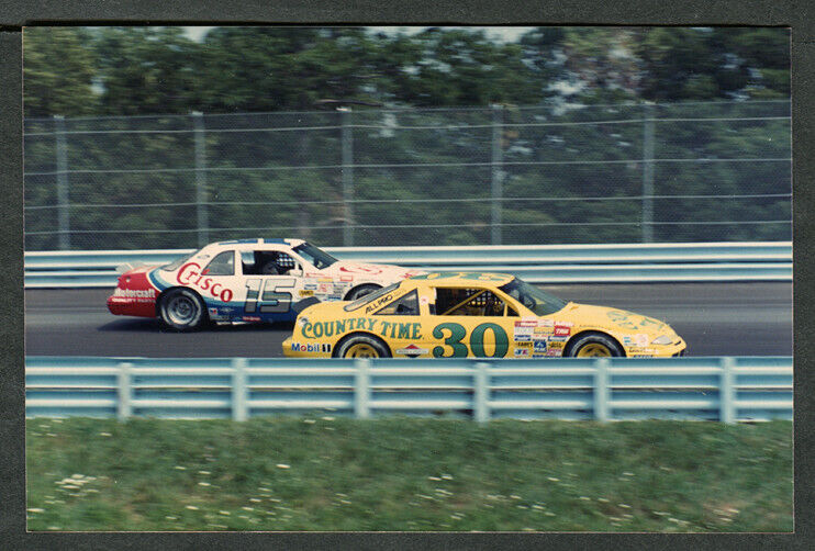 Lot of 3 Original NASCAR Winston Cup Racing Race Car Photos Watkins Glen 1988