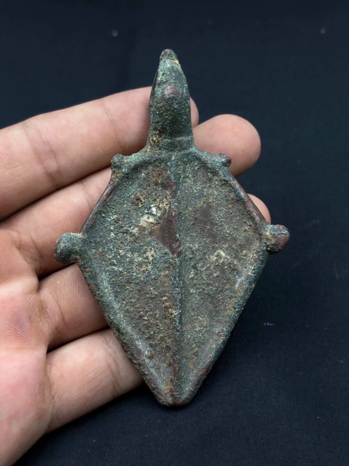 Ancient Near Eastern Rare Vintage Underground Bronze Pendant Super Unique