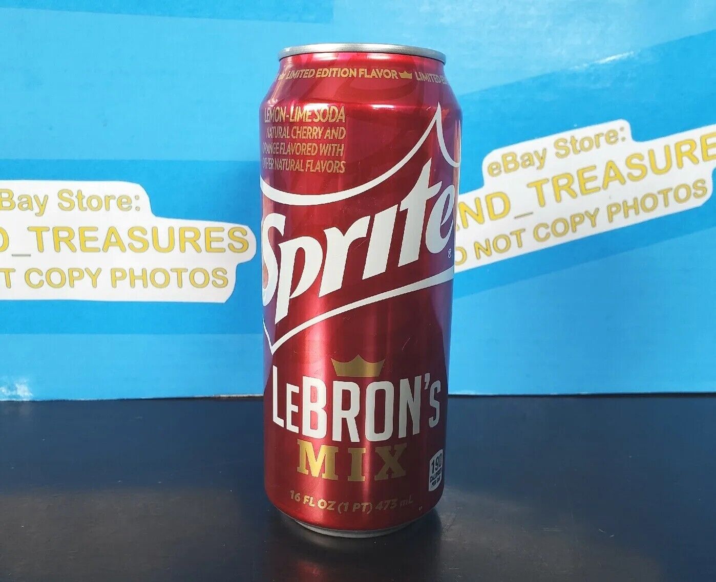 2015 SPRITE LEBRON'S MIX 16 OZ CAN Limited Edition Empty Sealed Tab nba Lakers