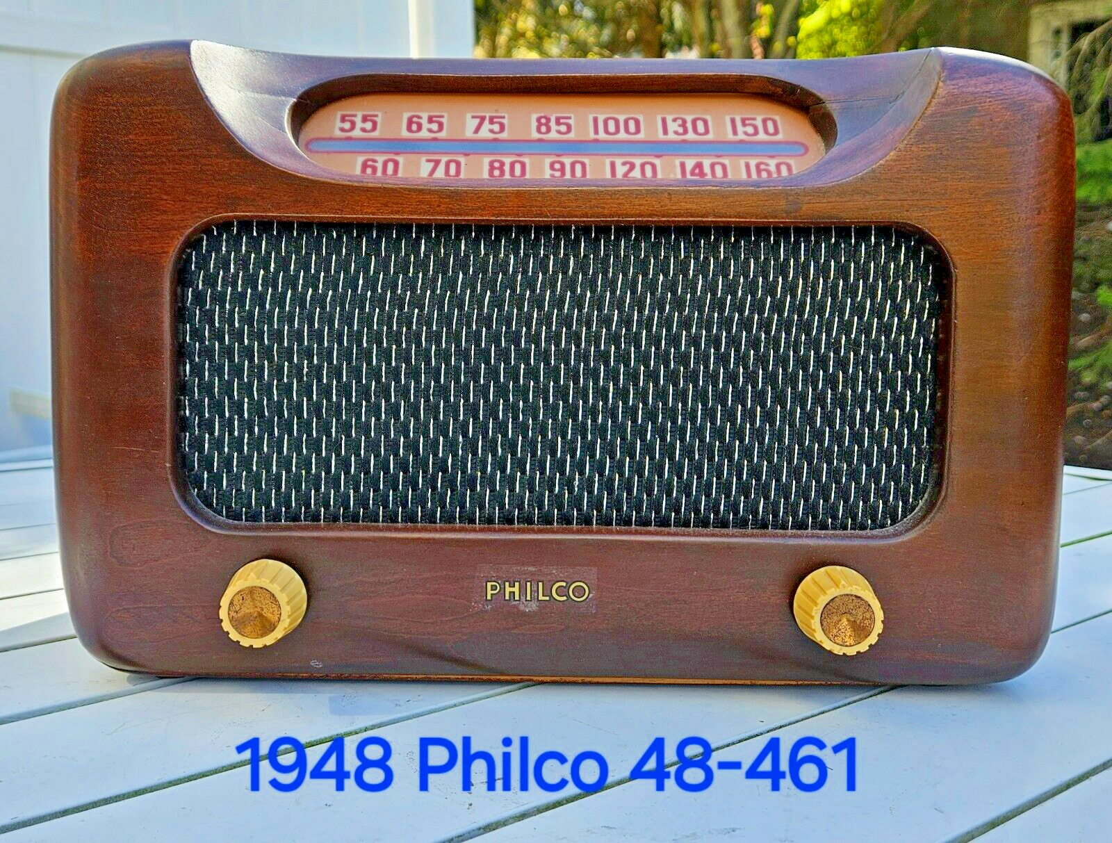 1948 Philco Model 48-461 AM Radio with Walnut Cabinet