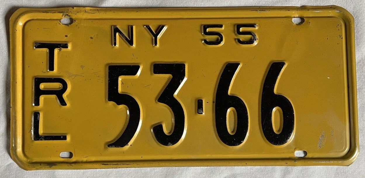 1955 New York Trailer License Plate (#53-66) \