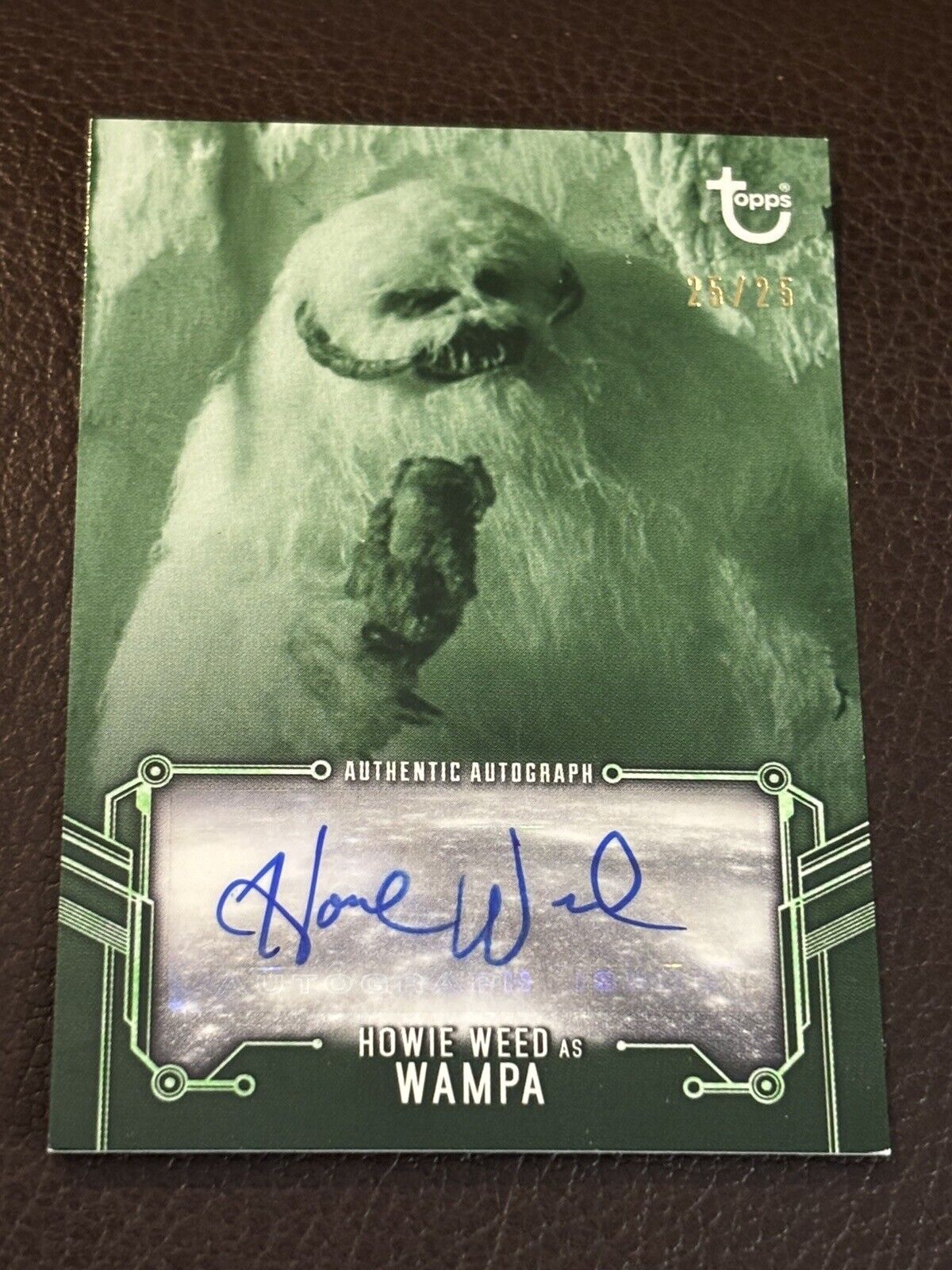 Topps Star Wars Empire Strikes Back Black & White Howie Weed Autograph /25 Auto