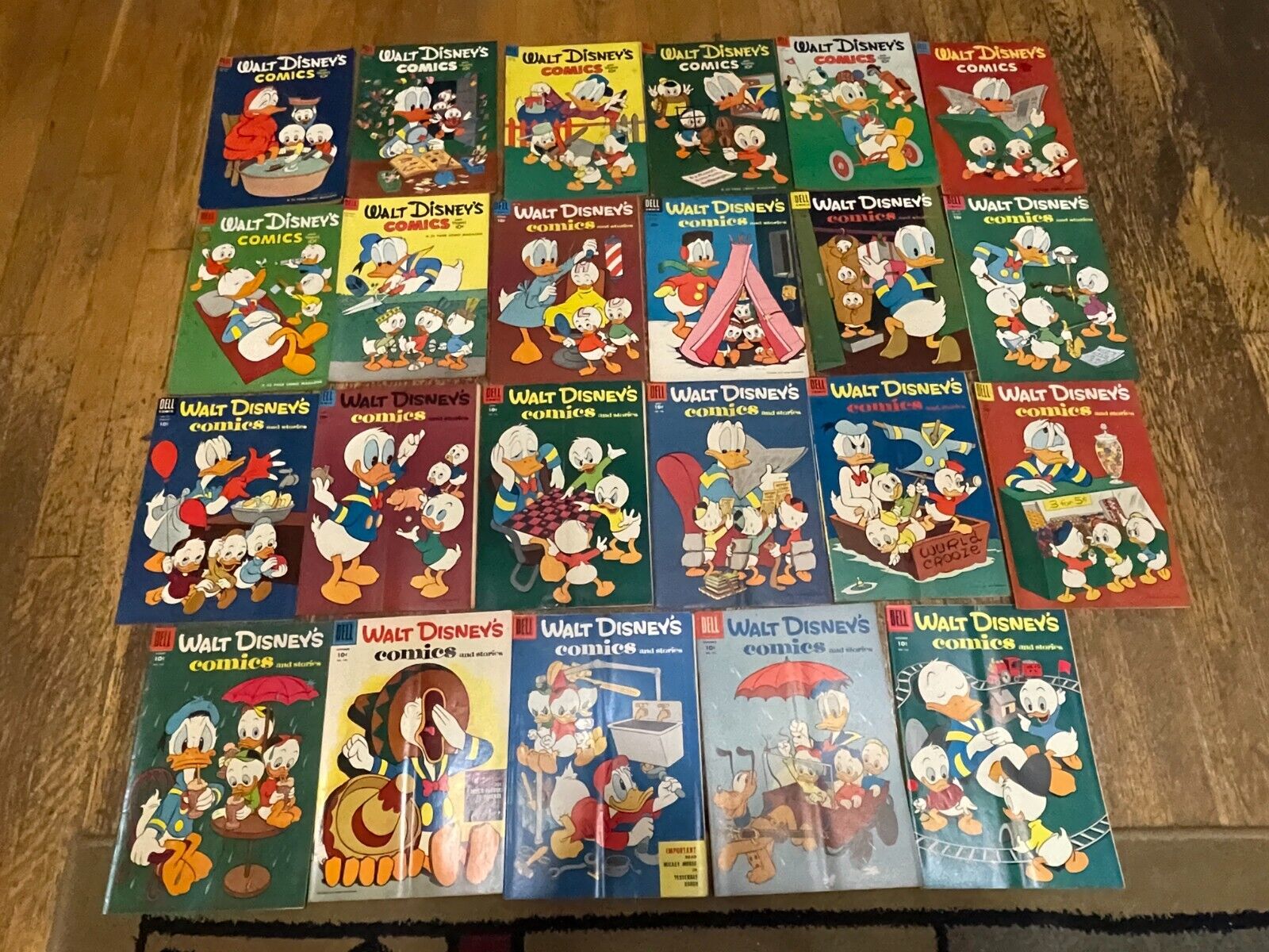 Walt Disney Comics and Stories Lot of 23 Dell Golden Age 1950\'s