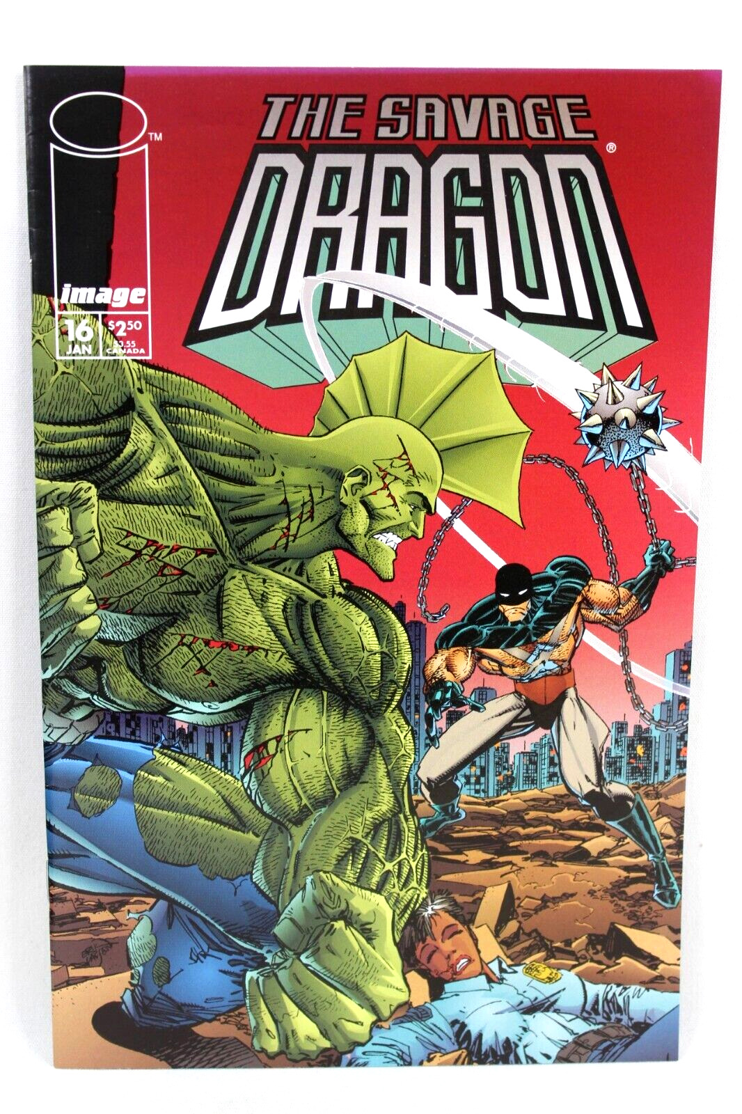 The Savage Dragon #16 Skull Face She-Dragon Frankie 1995 Image Comics F-/F