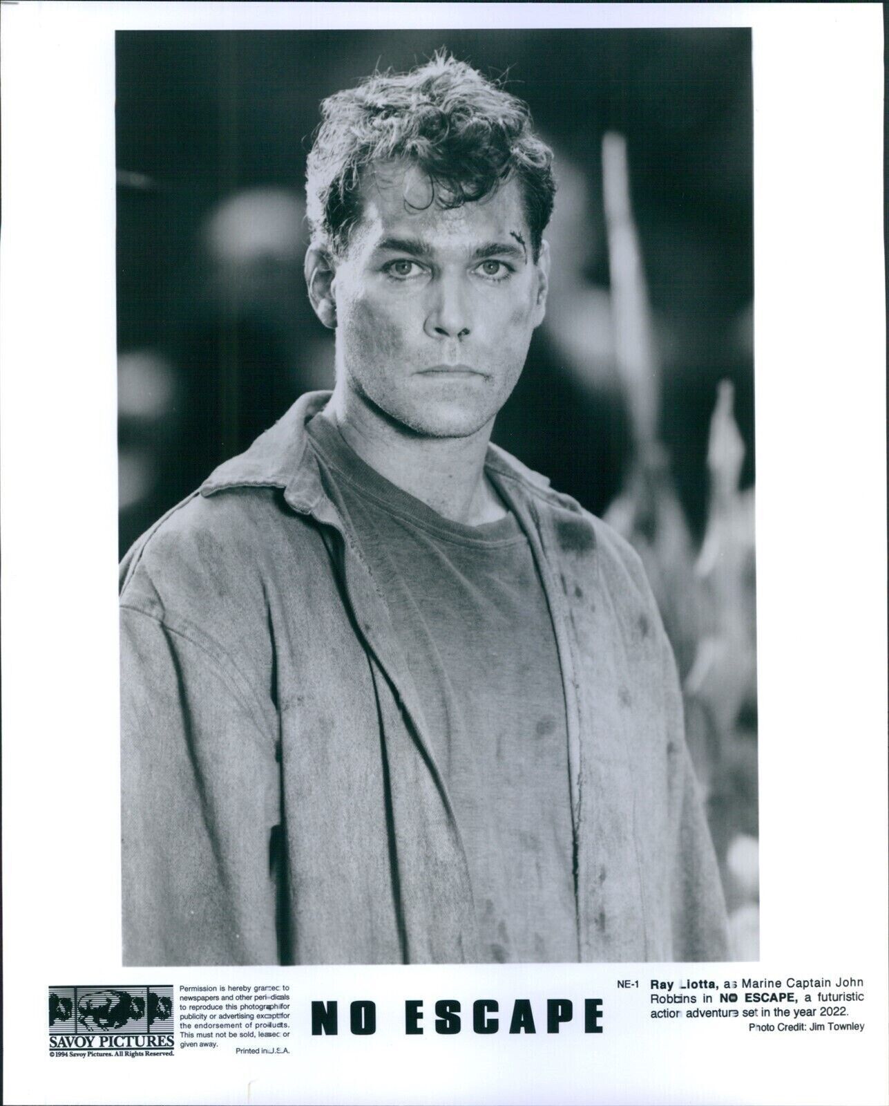1994 Actor No Escape Ray Liotta As Captain John Robbins Future 2022 8X10 Photo