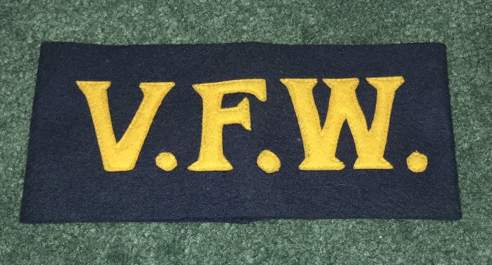 Original WWII Era VFW Veterans Of Foreign Wars Felt Arm Band Brassard