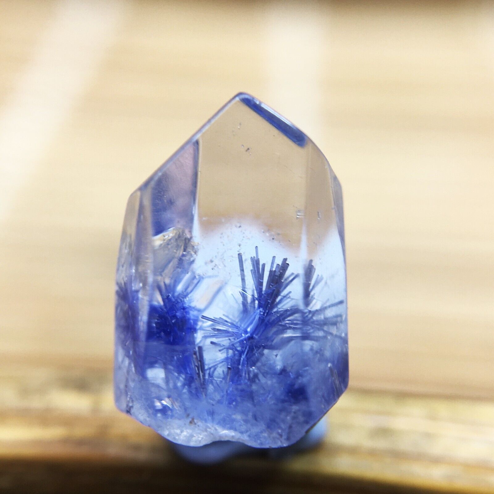 1.9Ct Very Rare NATURAL Beautiful Blue Dumortierite Quartz Crystal Specimen