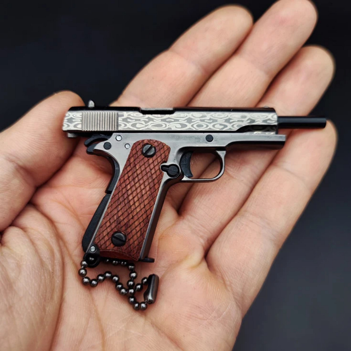 1911 Metal Keychain 1:3 Pistol Teychain Toy  for Men