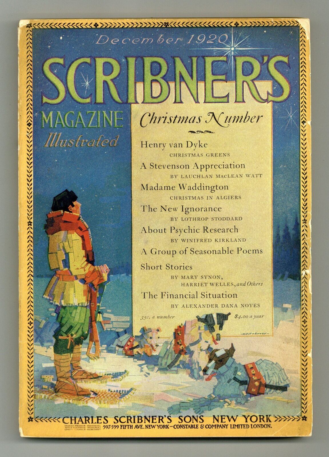 Scribner's Magazine Dec 1920 Vol. 68 #6 VG 4.0