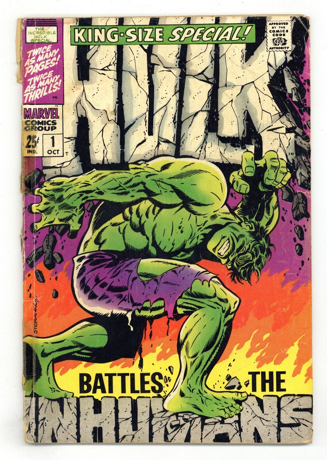 Incredible Hulk Annual #1 PR 0.5 1968