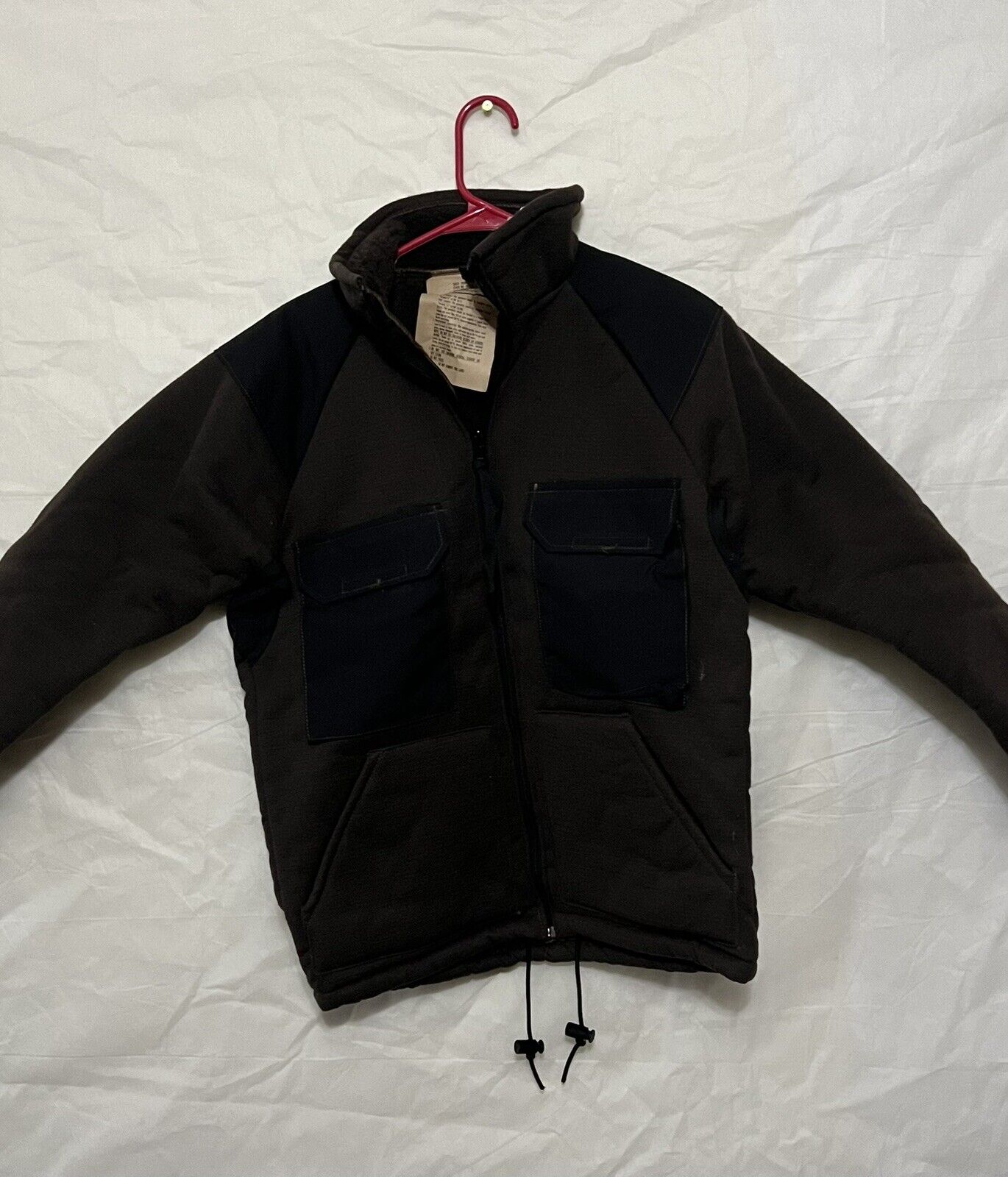 USGI Brown Bear Pile Fleece ECWCS Military Cold Weather Jacket Tennier - MEDIUM