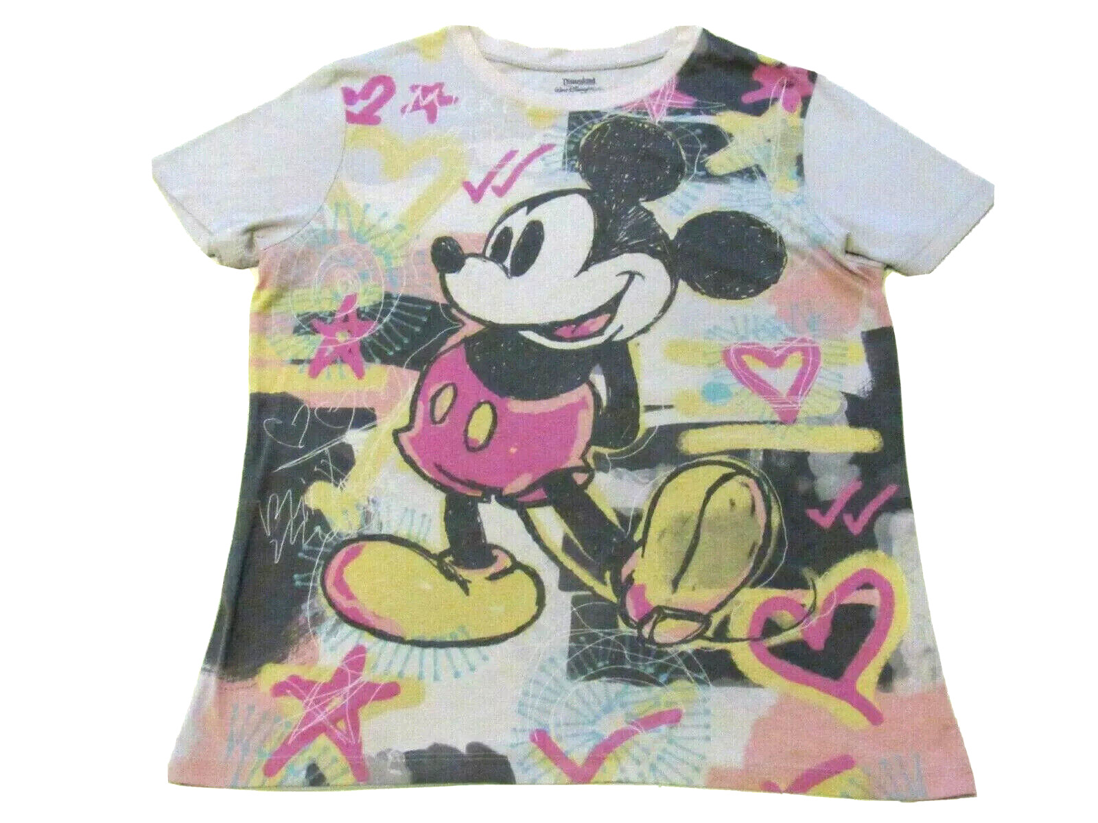 Vintage Disneyland Resort Mickey Mouse Shirt Walt Disneyworld Colors Kids Large