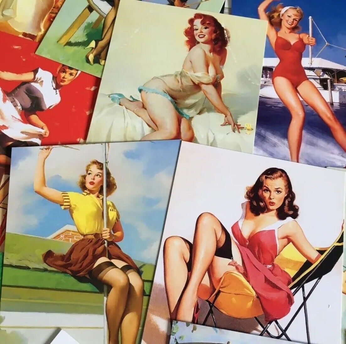 Gil Elvgren Full 30 Card Boxed Postcard Set Pin-Up Vintage Wholesale