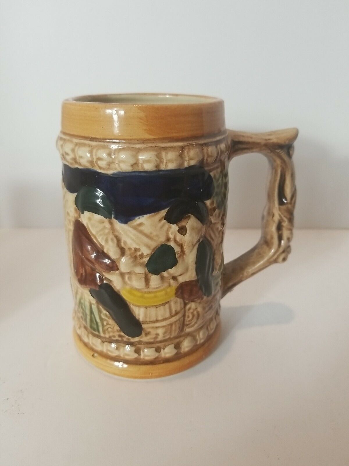 Vintage Sanyo Decorative Stein Beer Mug Cup Made in Japan Collectable