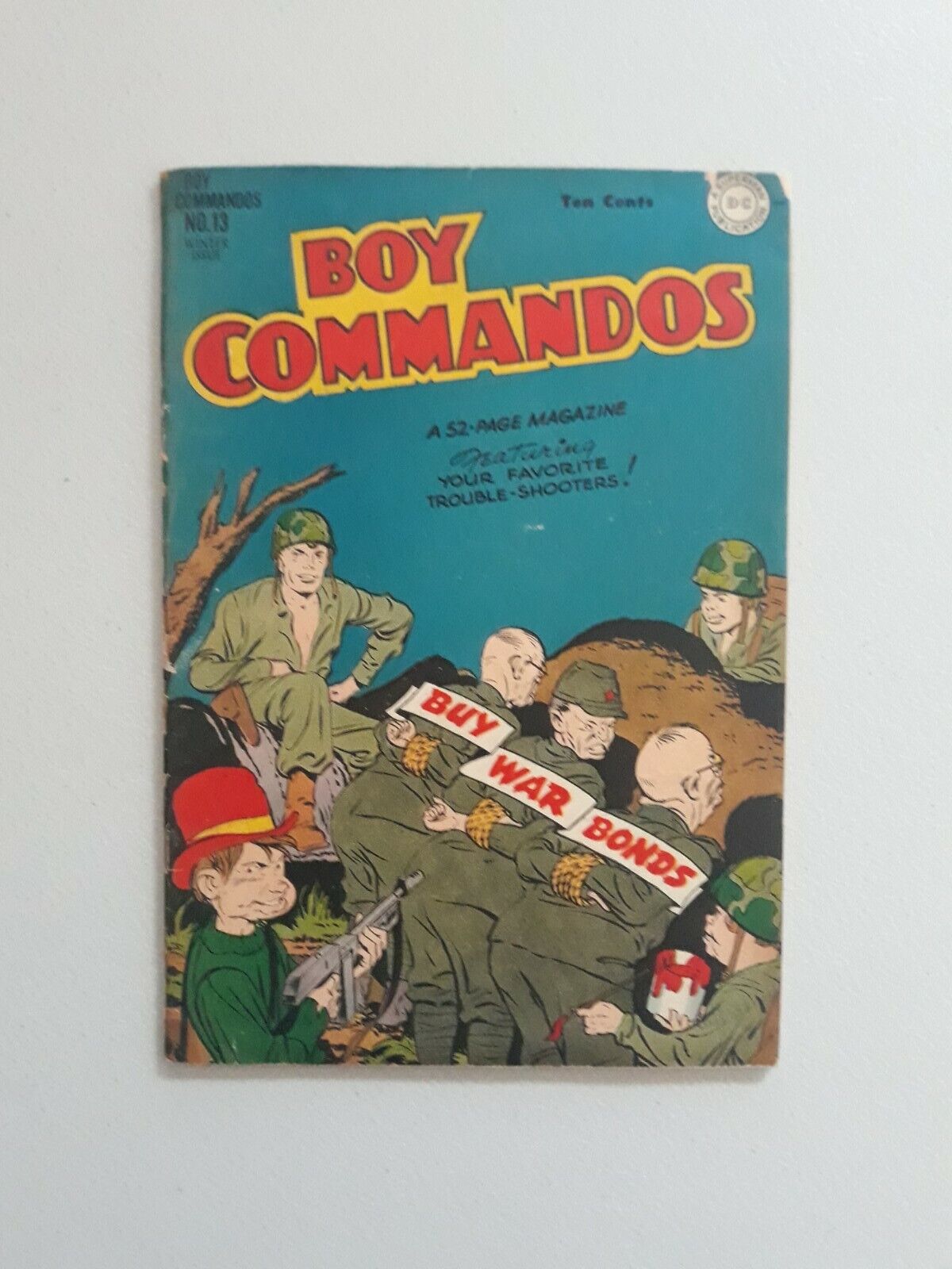 Boy Commandos 13 DC 1945 Golden Age Jack Kirby Joe Simon War Bonds 