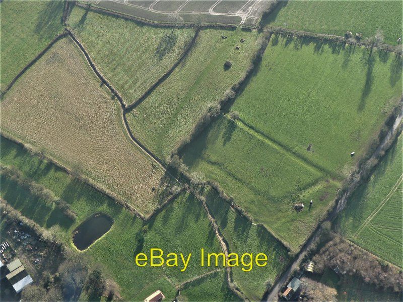 Photo 6x4 Gayton le Marsh Shrunken Medieval Village: aerial 2022 (8) See  c2022