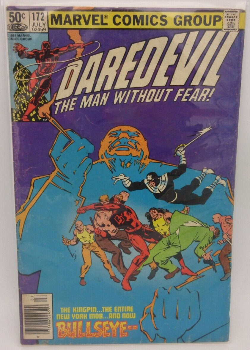 Daredevil, The Man Without Fear #172 (1981) Frank Miller, Bullseye, Kingpin