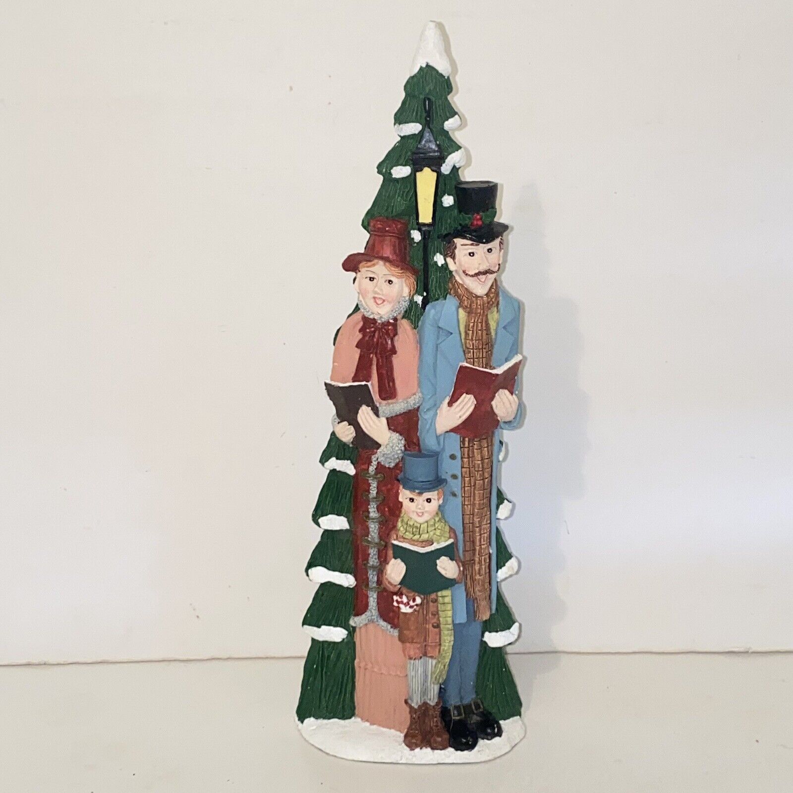 Vintage Dickens Victorian Tall Slender Resin Christmas Carolers
