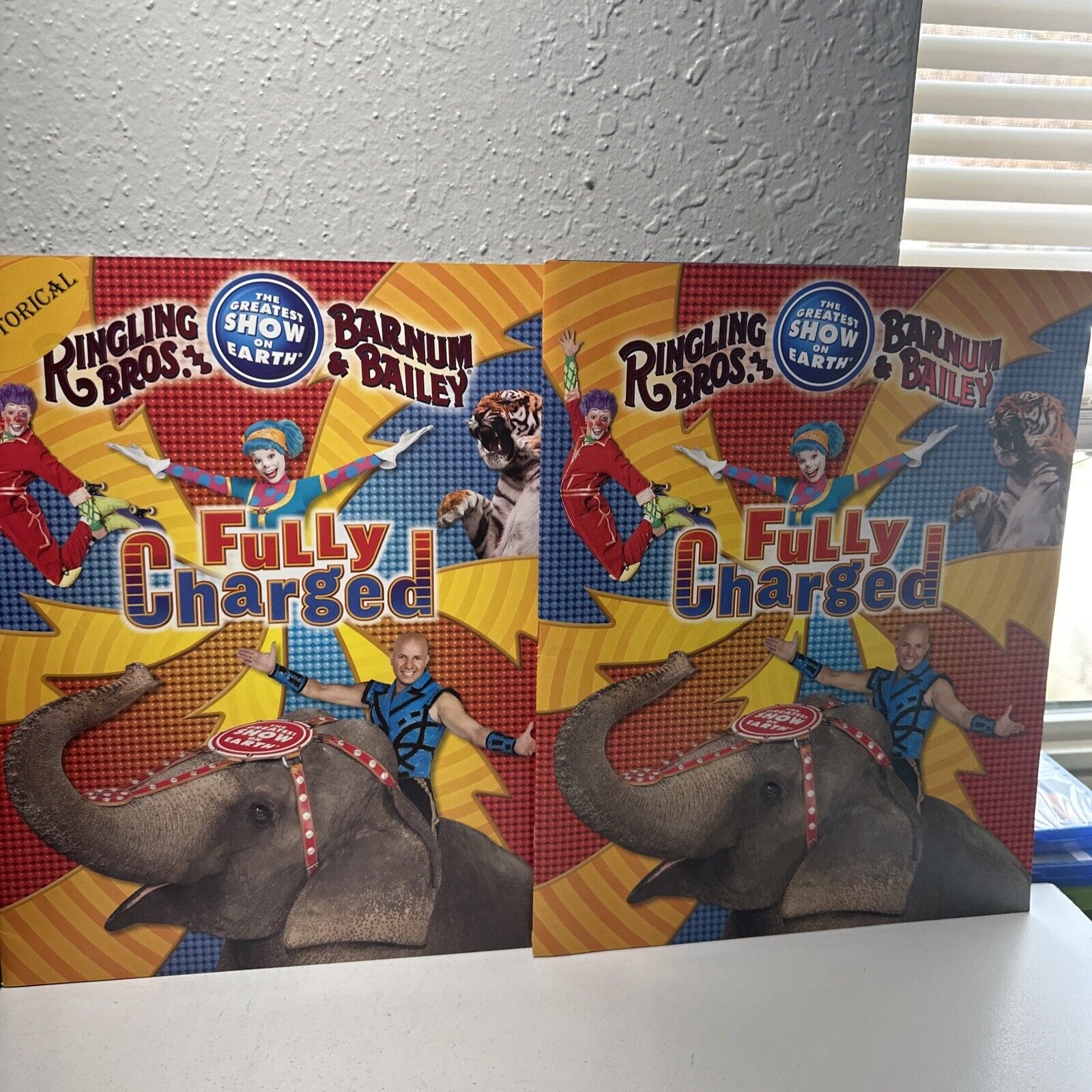 RARE | Ringling Bros Circus Fully Charged Tour Program X2