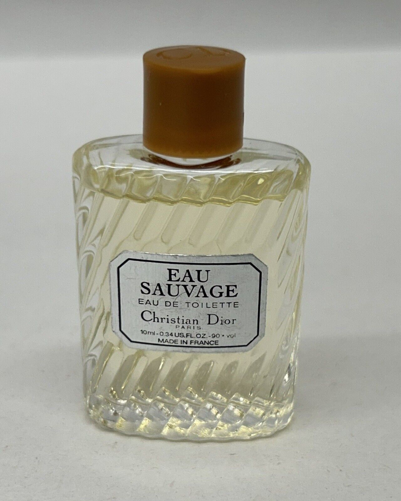Christian Dior Eau Sauvage de Toilette EDT .34 fl oz 10 ml Mini Perfume Vintage