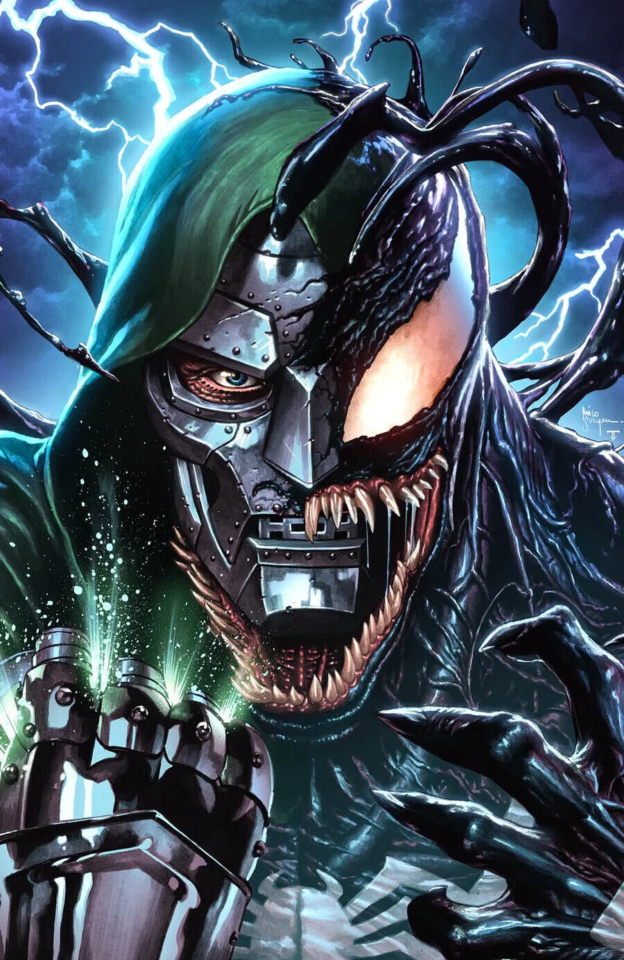 Venom: Lethal Protector #1 Suayan Venomized Dr. Doom Color Variant Cover NM/M