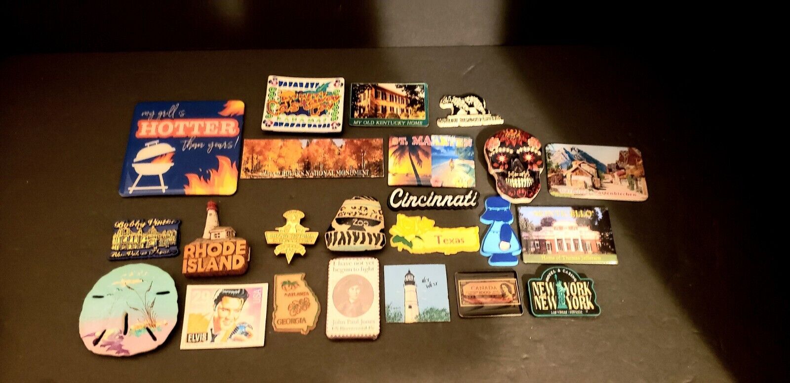Lot Of 23 Refrigerator Magnets US Destinations And Others