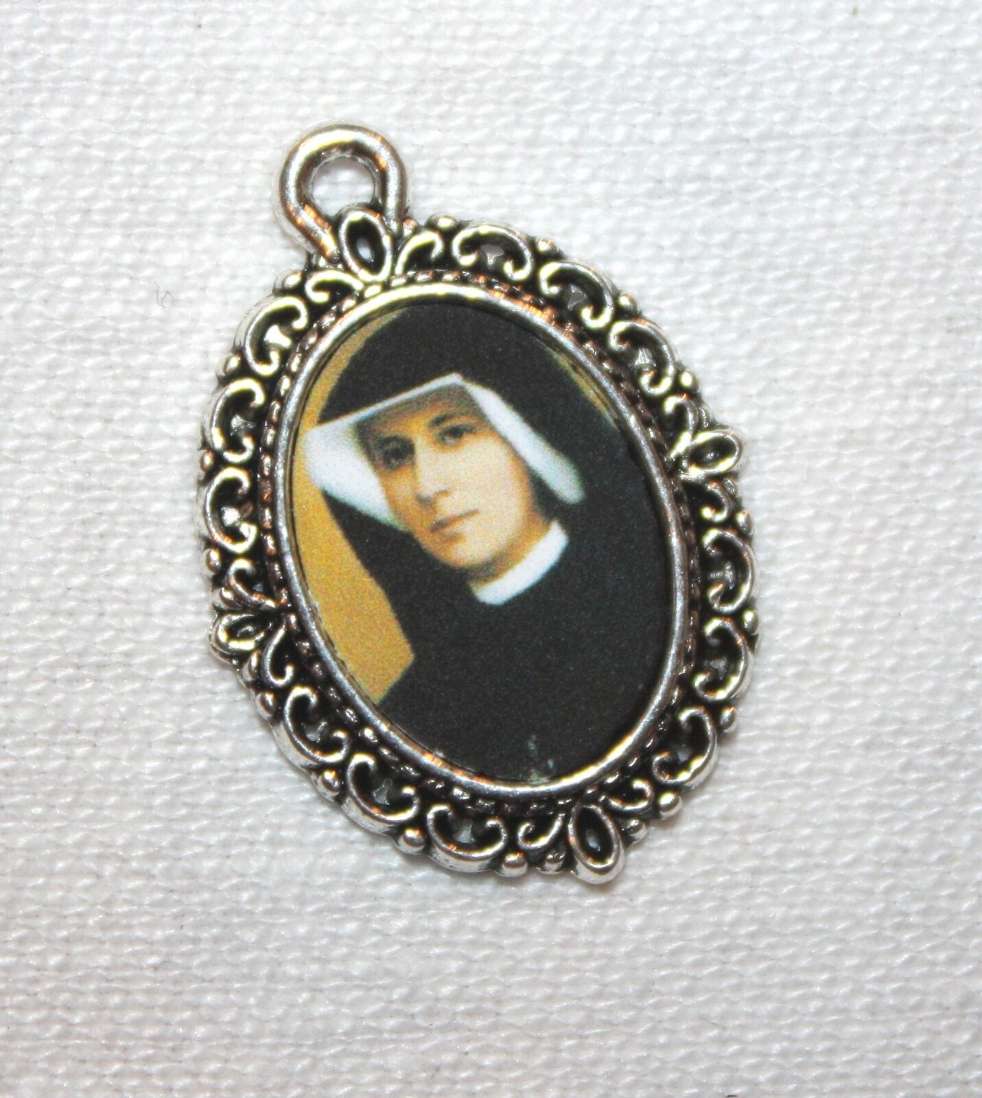 Silver Medal to add Rosaries/Bracelet/Zipper Pull/Sr. St. Faustina Divine Mercy