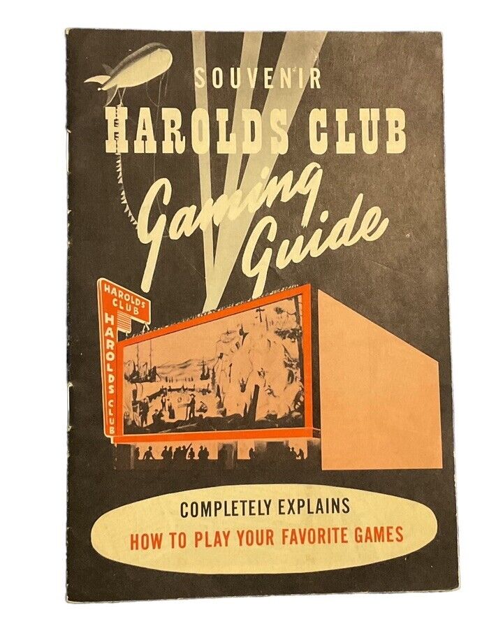 1949 Harolds Club 21 Roulette Craps Fort Smith Roaring Camp Poker Pan Keno A1