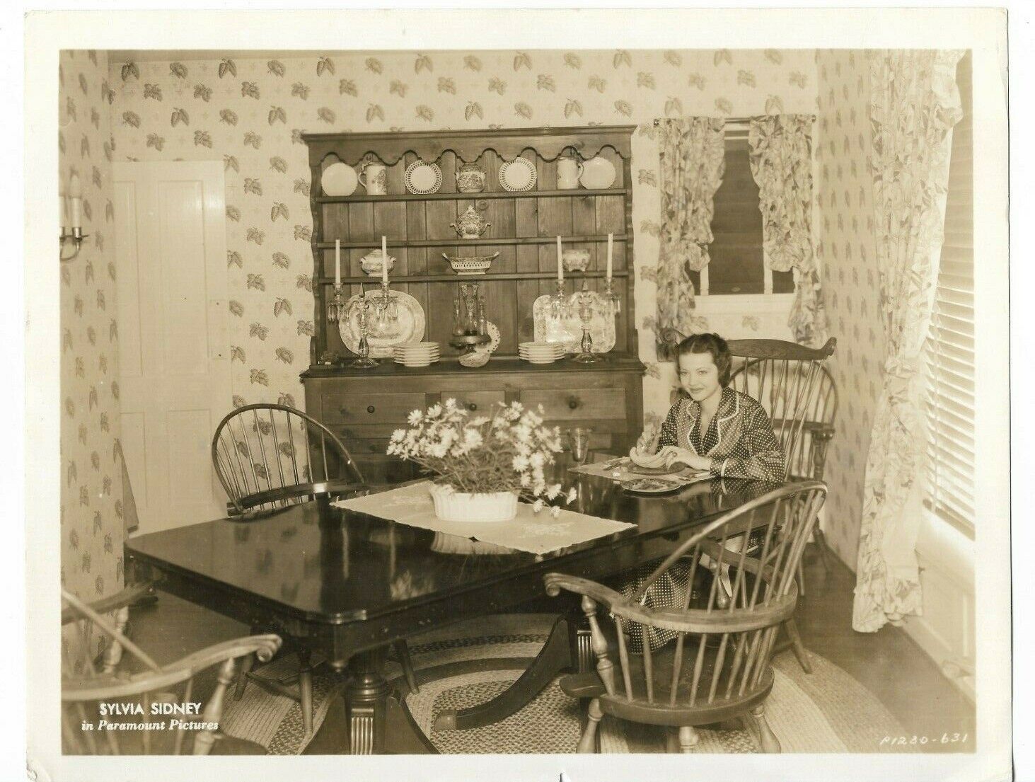 1940s SYLVIA SIDNEY EXQUISITE GLAMOUR VINTAGE ORIGINAL PHOTO 148