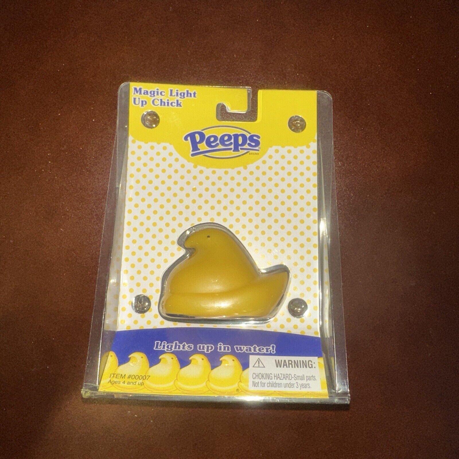 2007 Peeps Magic Light Up Yellow Chick Bath Toy ~ New in Sealed Package