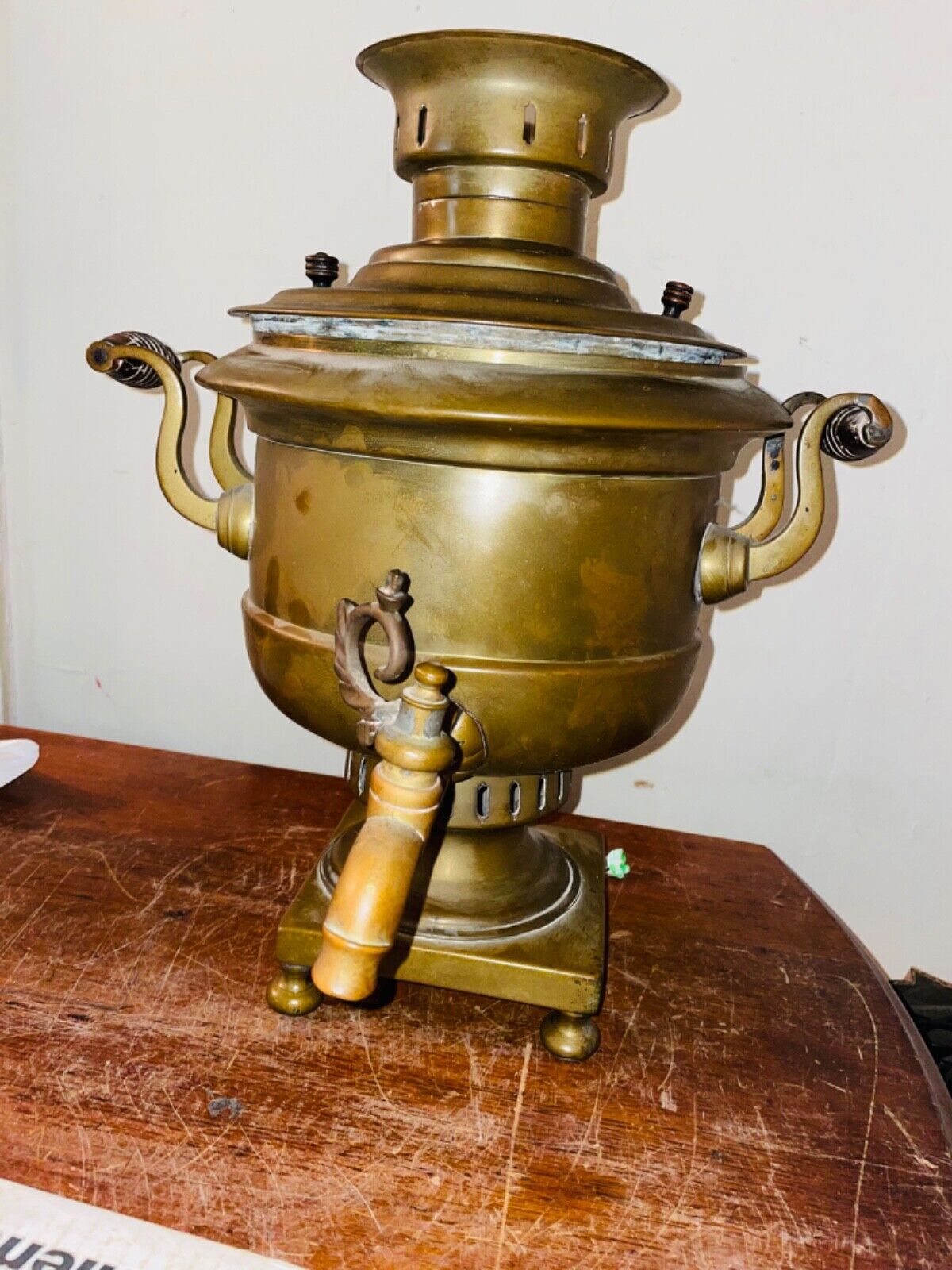 Antique brass  Russian Samovar - Wow