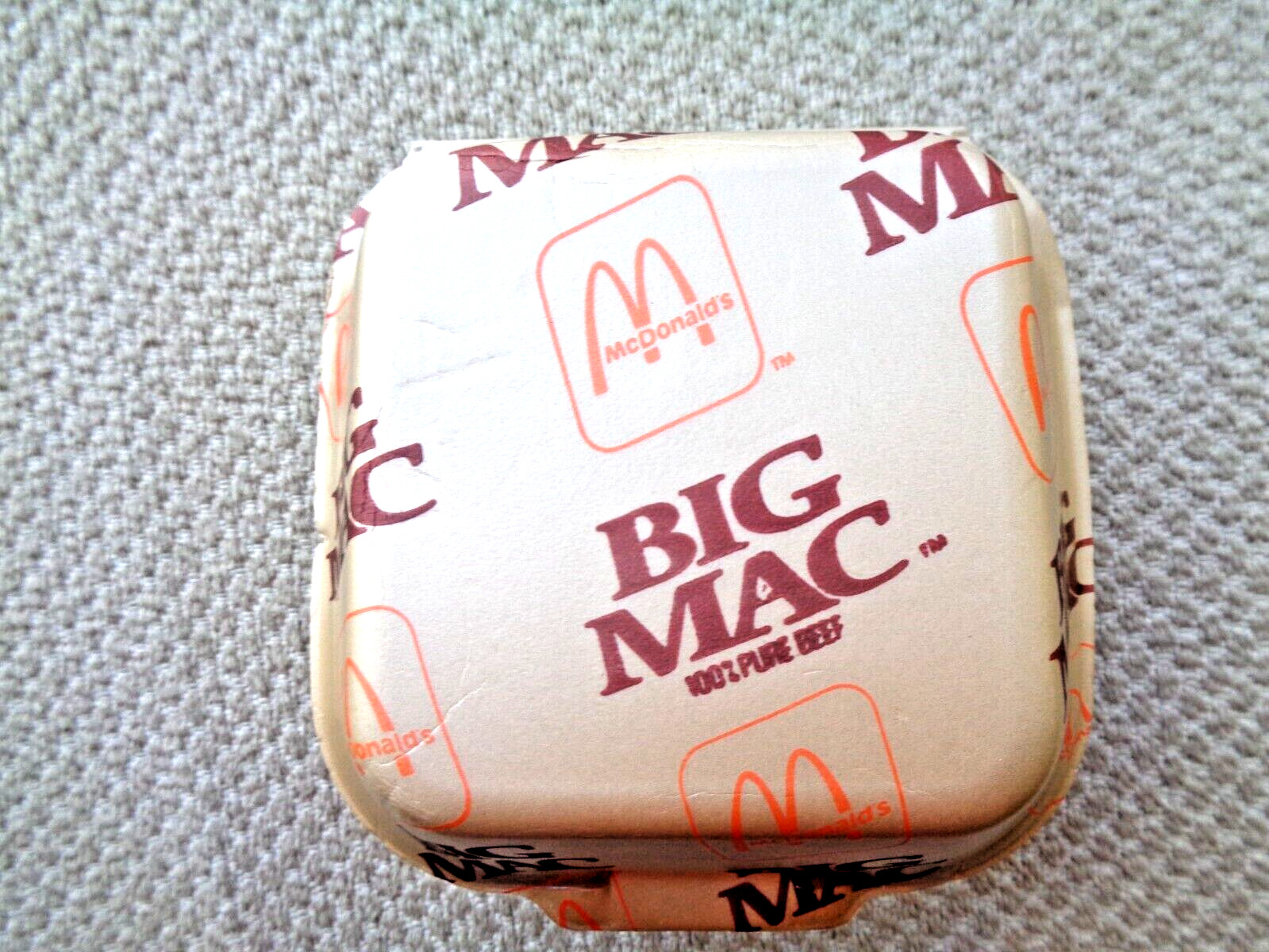 McDonald\'s Big Mac Styroform Food Container