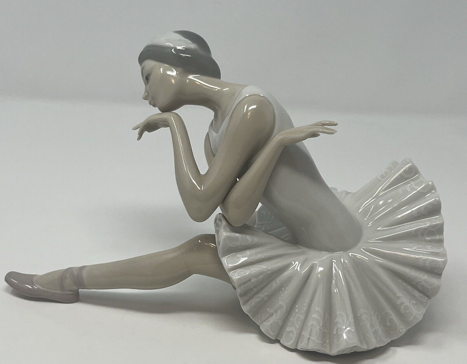 LLADRO Figurine #4855 Ballerina Death Of the Swan - Glaze Finish Repaired Leg