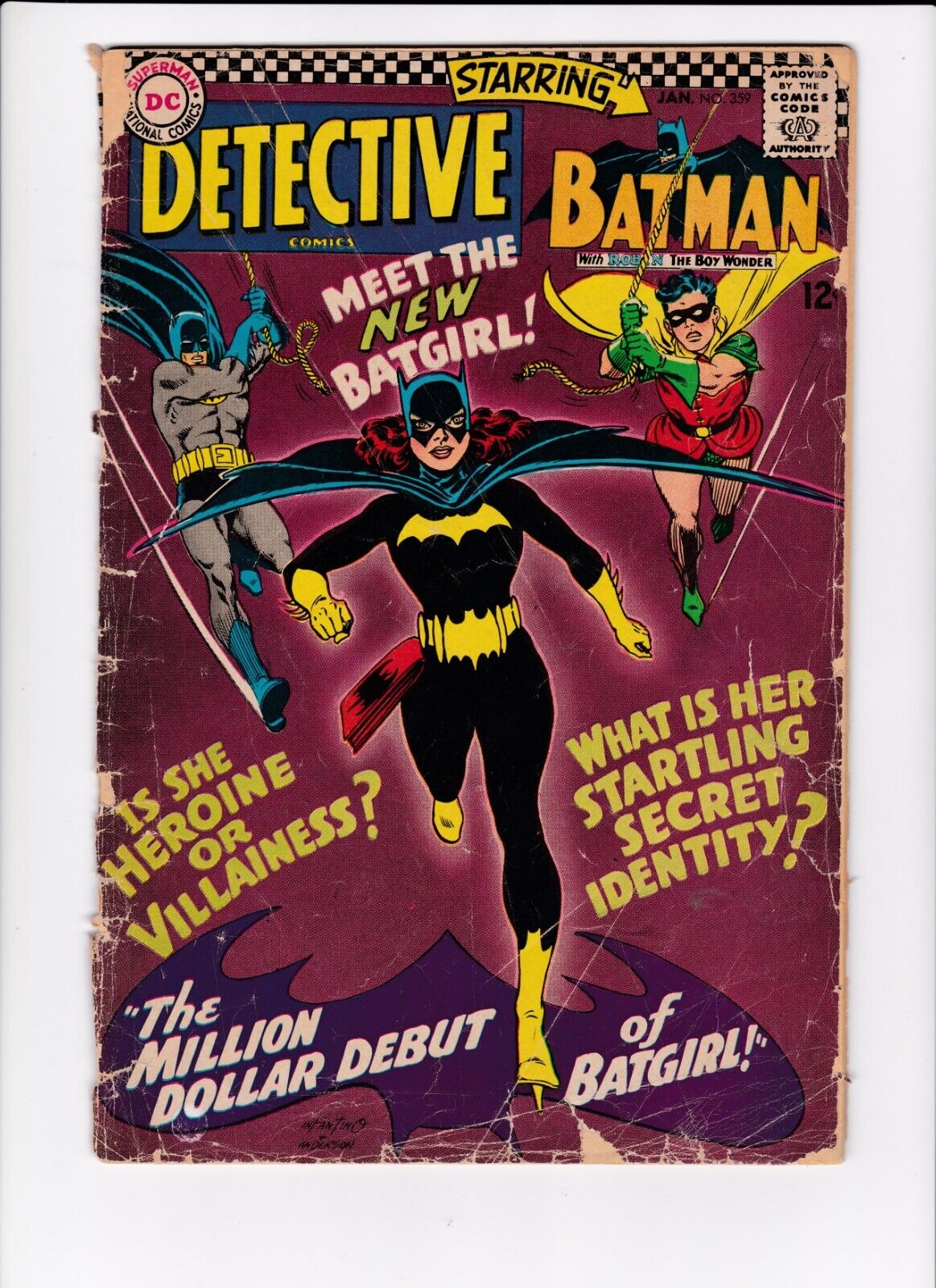 DC Detective Comics #359 1967 0.5 Poor 1st Barbara Gordon Batgirl SHIPS FREE
