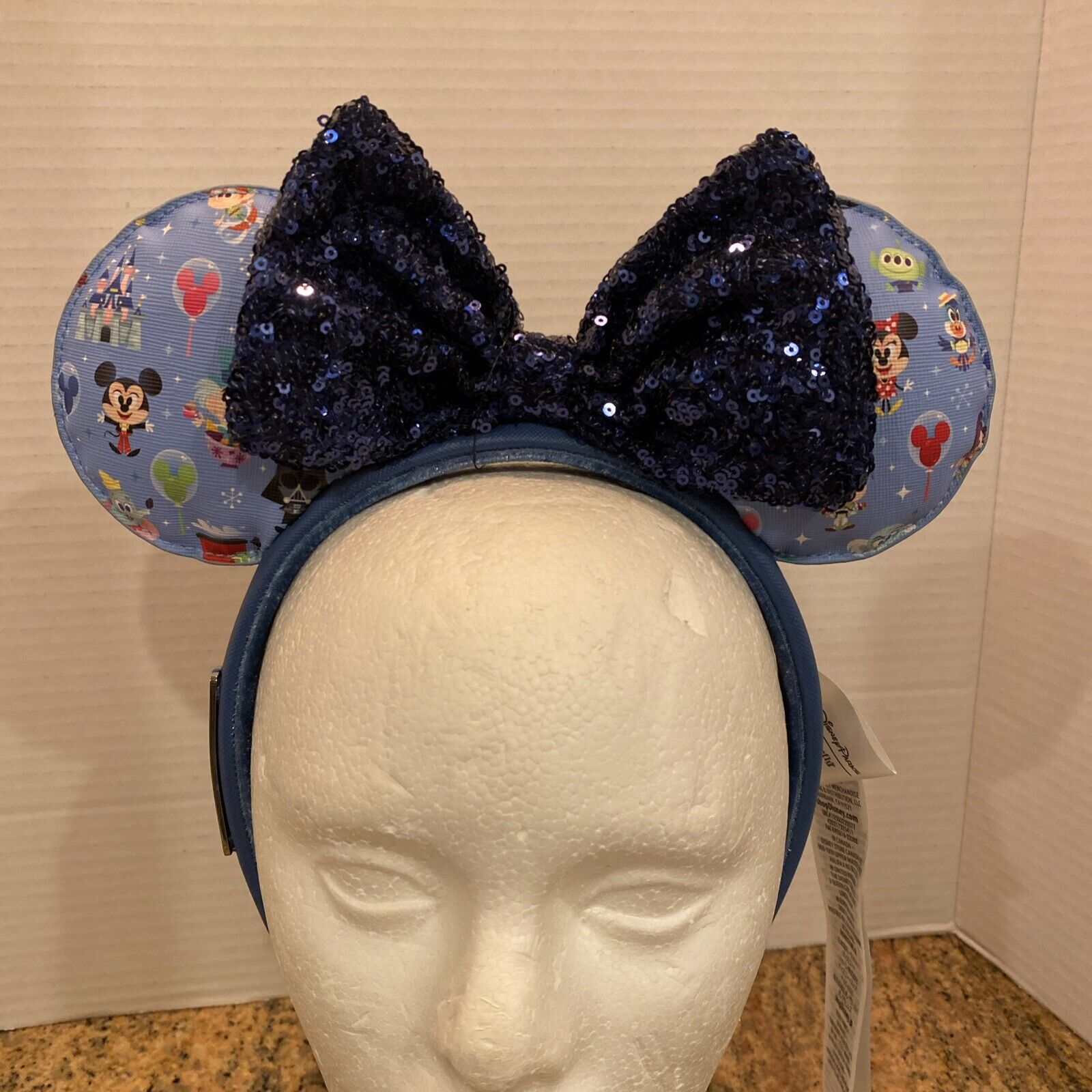 BNWT Disney Parks Chibi Loungefly Minnie Mouse Bow Ears Headband Adult One Size
