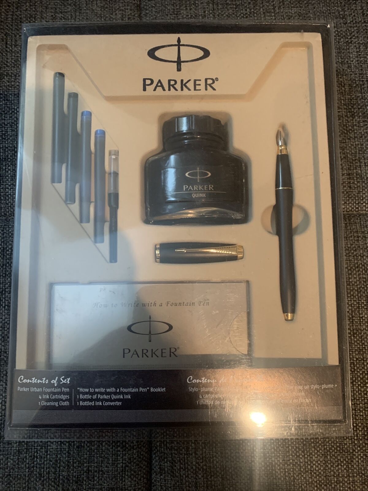 Super SALE  Parker Urban Matte Black Fountain Pen Set