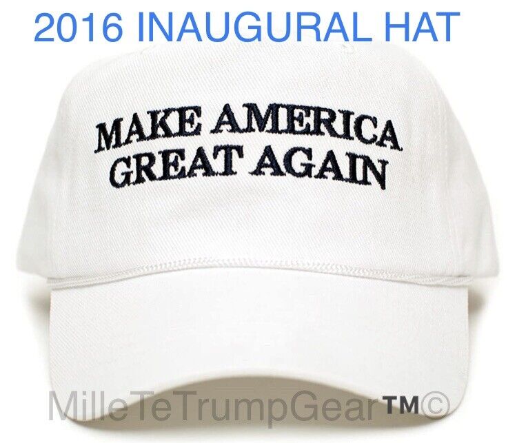 2016 Donald Trump AUTHENTIC Make America Great Again rope hat OFFICIAL cap White