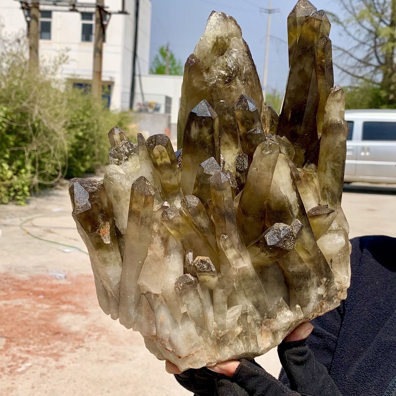 15LB Natural Citrine cluster mineral specimen quartz crystal healing