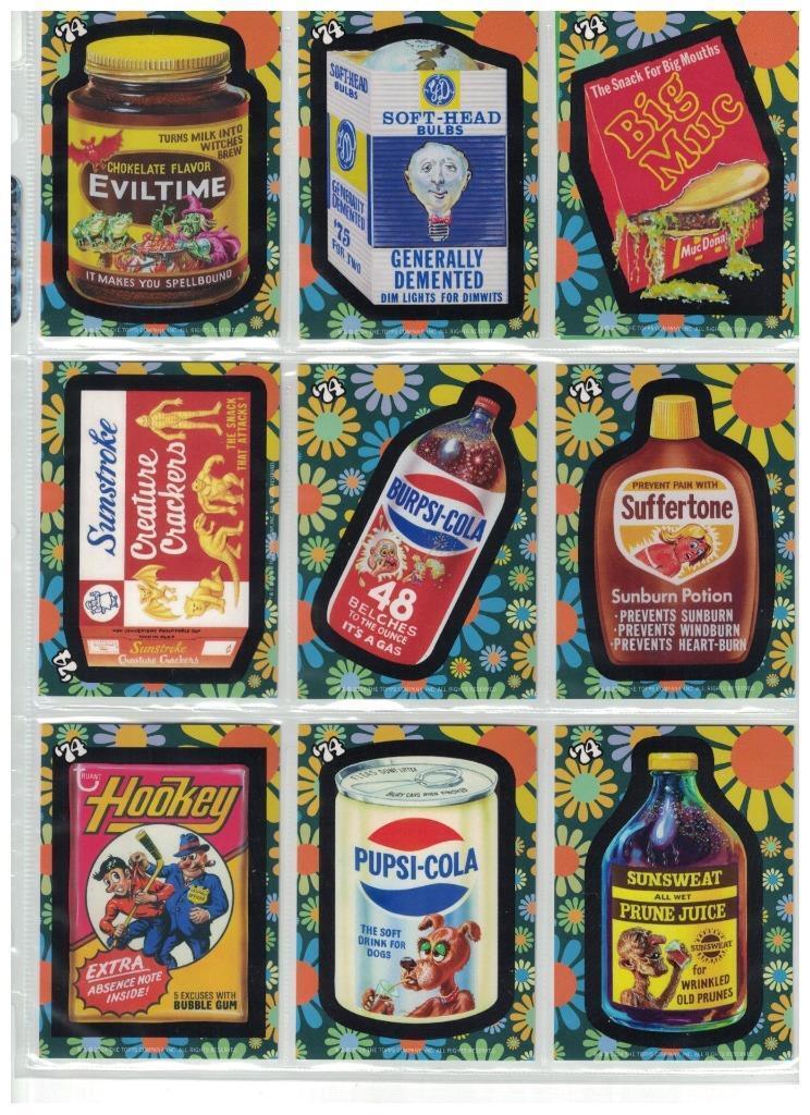 2024 Wacky Packages ALL NEW SERIES COMPLETE SET OF 10 WACKY FLASHBACK CARDS