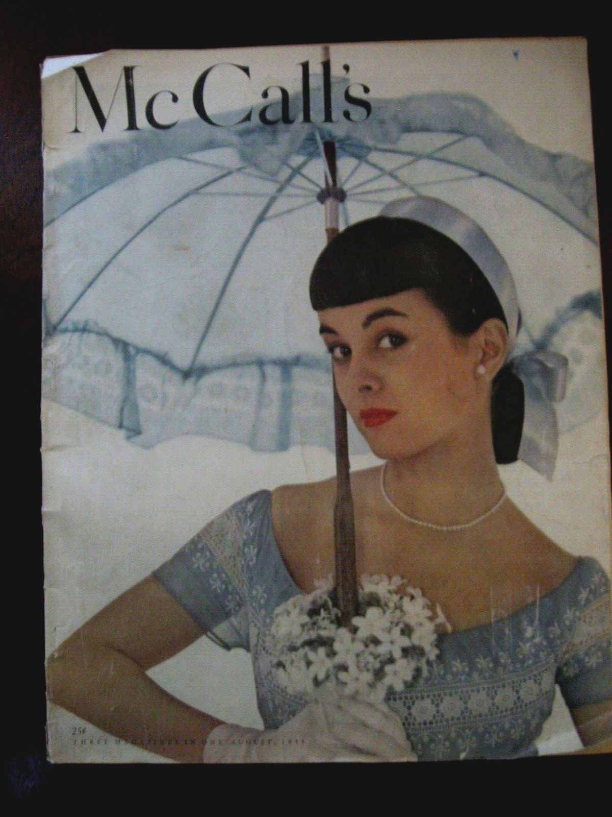 McCall's 1948 August Magazine Vintage Fashion Advertising Vivid Graphics & Art