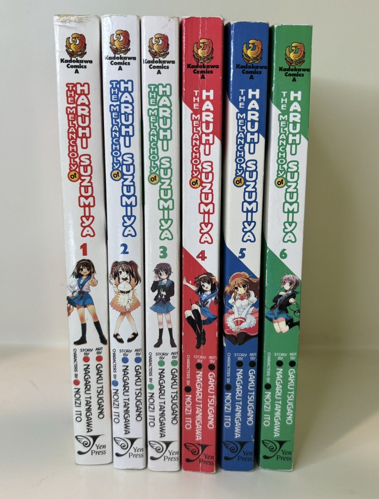 “The Melancholy of Haruhi Suzumiya” Manga Lot. Volumes 1-6
