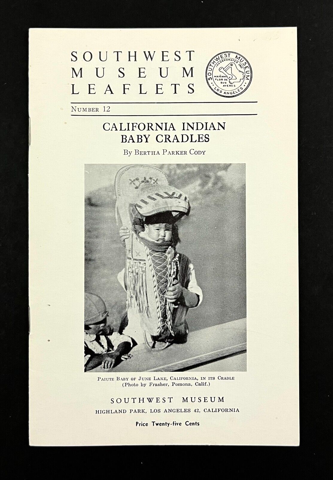 1960s Baby Wearing Cradles Southwest Museum California Indians Vintage Booklet