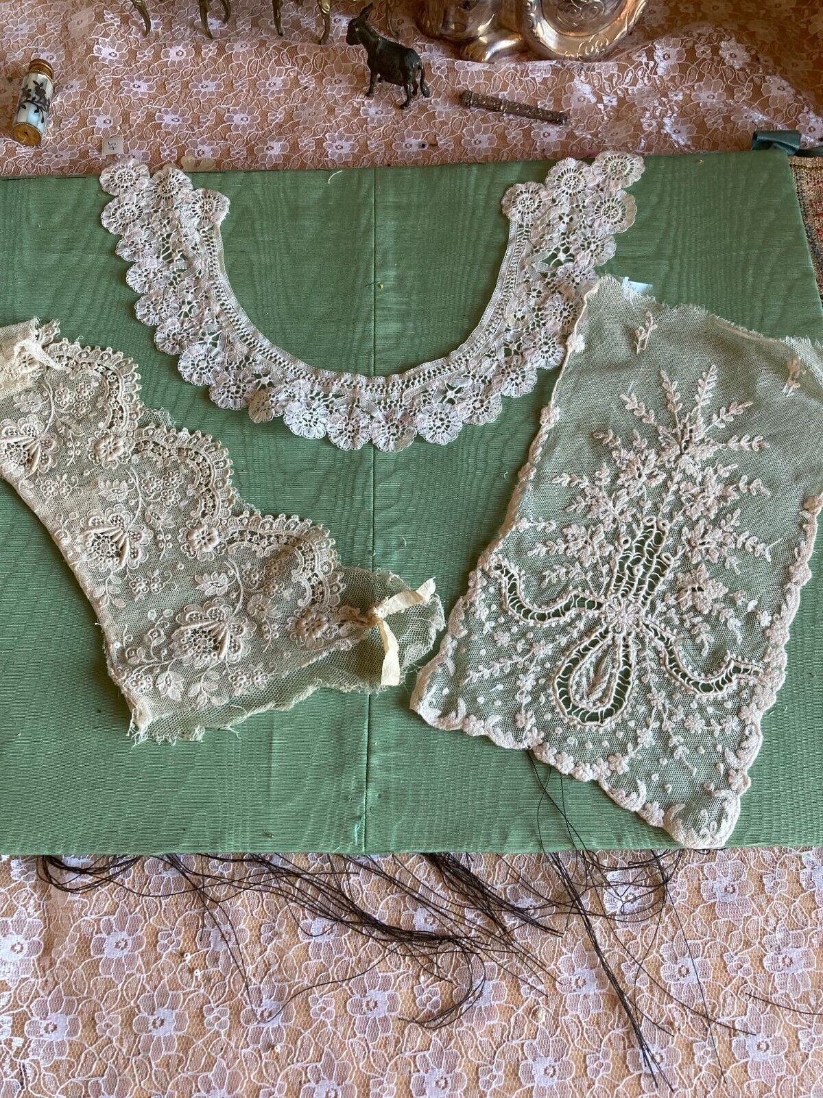 Three Pieces of Antique Lace/One Collar