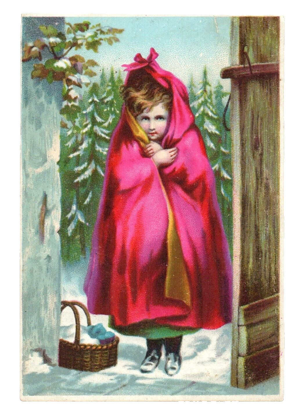 c.1890 Dr. Jayne\'s Red Riding Hood Trade Card Crayton Adams Alexander City AL