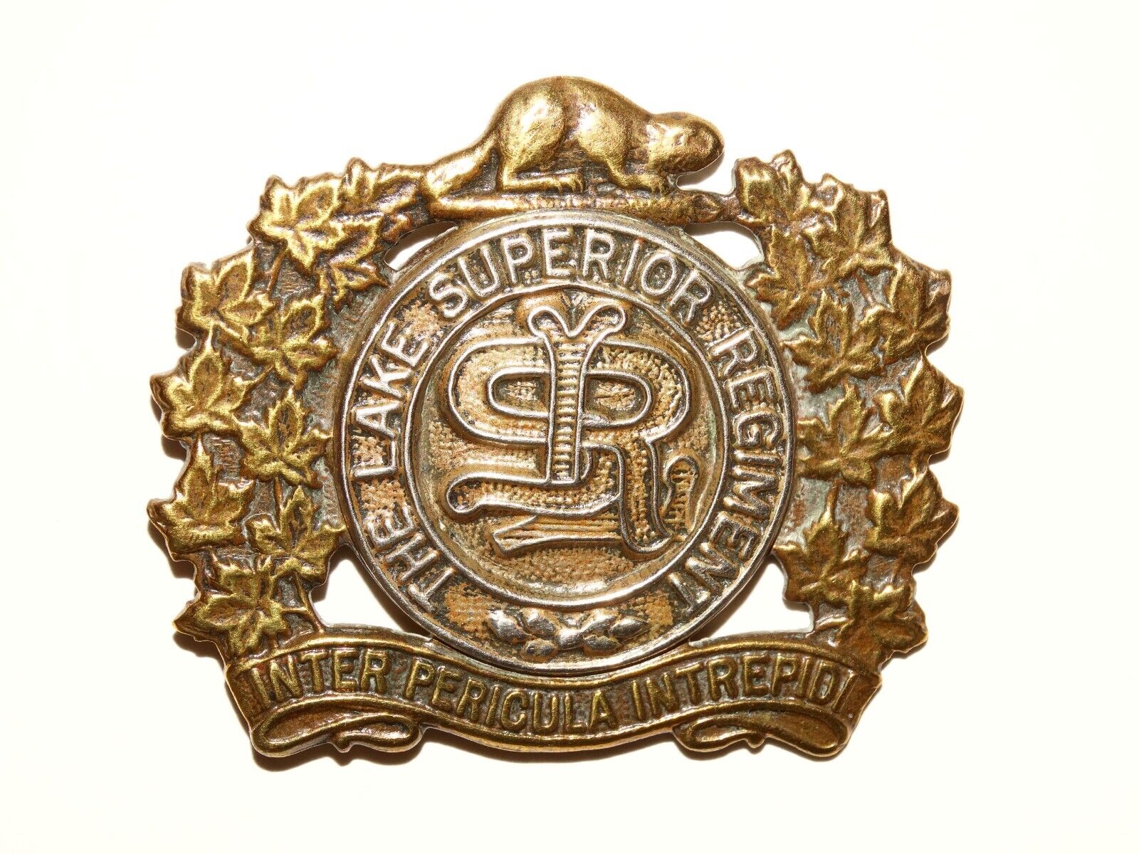 BRITISH MILITARY CAP BADGES, Lake Superior Regiment, Canadian Cap Badge